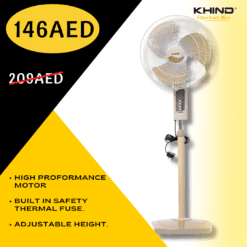 Khind Stand Fan SF169 - 30% Off - Copper Motor, Shop Stand Fan 104 AED Dubai Online