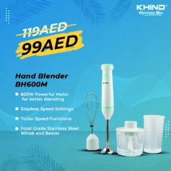 Hand Blender BH600M Brand from Malaysia, with Chopper, Set of Whisk, Measuring Cup, DSS Sale Dubai UAE