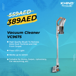 KHIND Vacuum Cleaner VC9675 Brand From Malaysia Bagless, 2 in 1 Upright, DSS Sale Dubai UAE