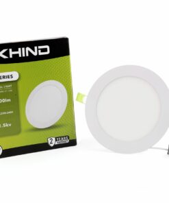 KHIND 18W 8-inch LED Ceiling light Panel, Round super thin, AC 220-240V, 1440 LM, With high quality driver, 3000K Warm white White.